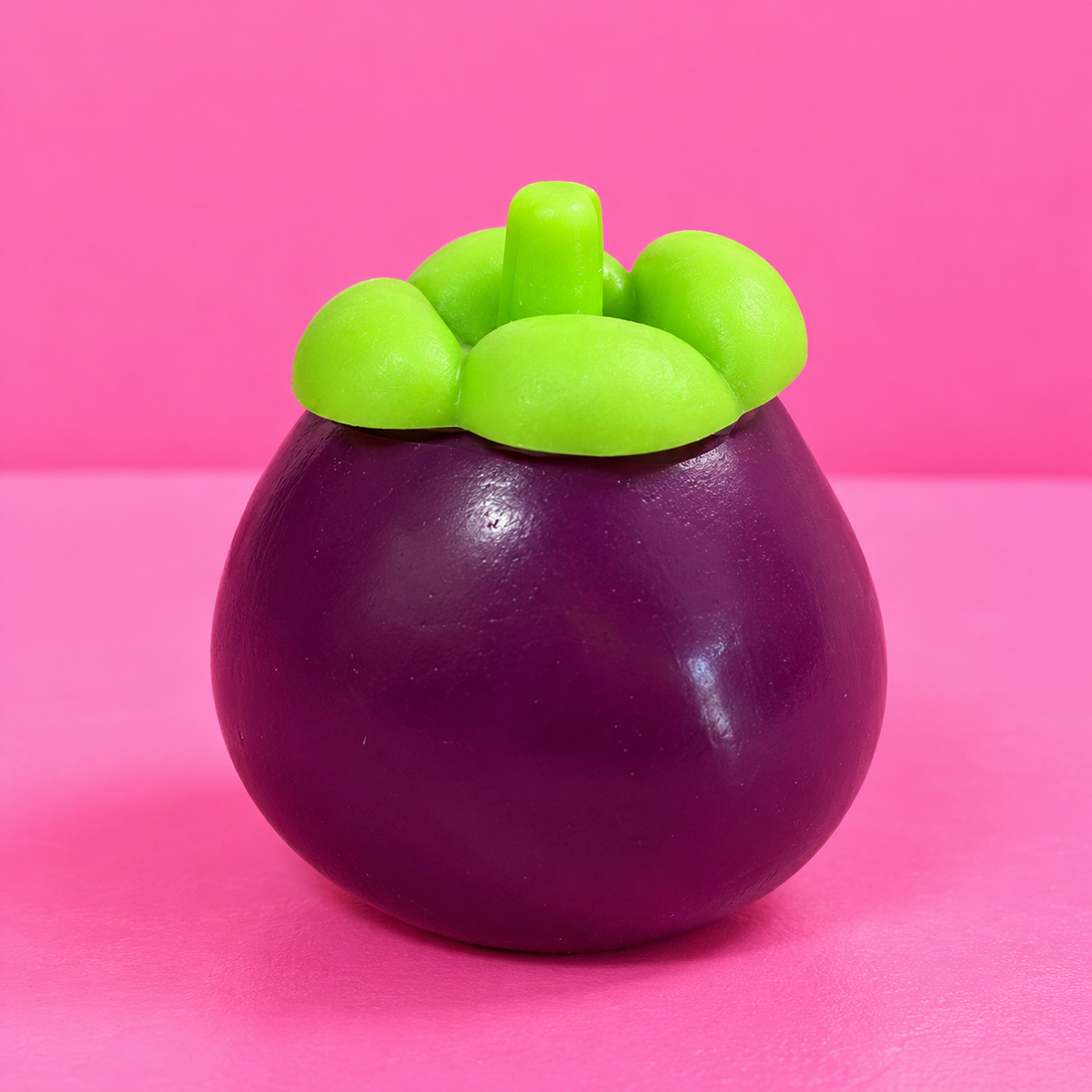 Crunchy Mangosteen squishy pink background