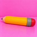 Jumbo Pencil Squishy on pink background